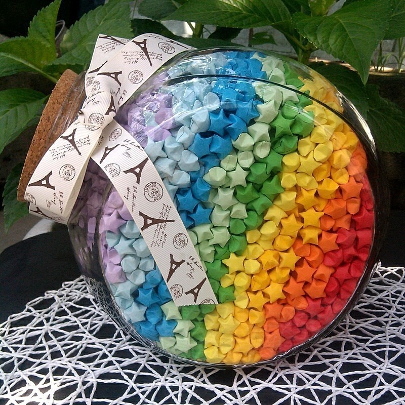 星星瓶可装999颗装玻璃空瓶子爱心形幸运星许愿装星星的夜光520颗|ruв категории Домашний быт, творческие украшения, счастливая звезда/бутылка - от Buy2taobao.com для оказания профессиональной услуги покупки агента Taobao