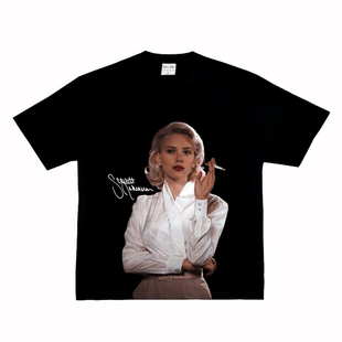 文艺复古VTG纯棉国潮长短袖 斯嘉丽 影视美式 Scarlett Tt恤 约翰逊