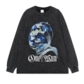 Washed Distressed Long Sleeves 01
