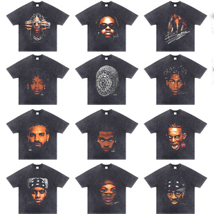 Kanye Carti LilWayne BEYONCE美式 欧美歌手Drake 长短袖 Lilbaby