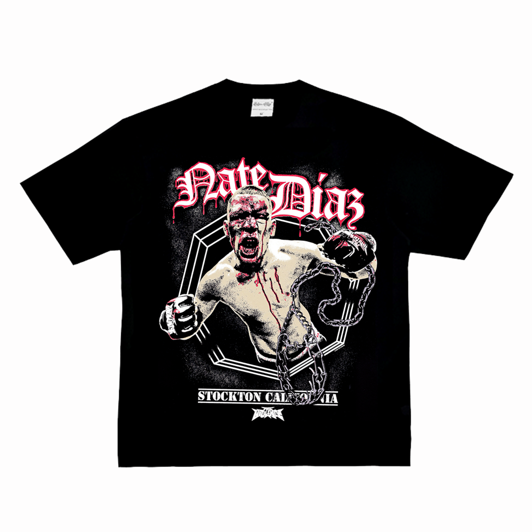 Nate Diaz 小麻 内特 迪亚兹 UFC格斗拳击MMA纯棉小众长短袖T恤潮