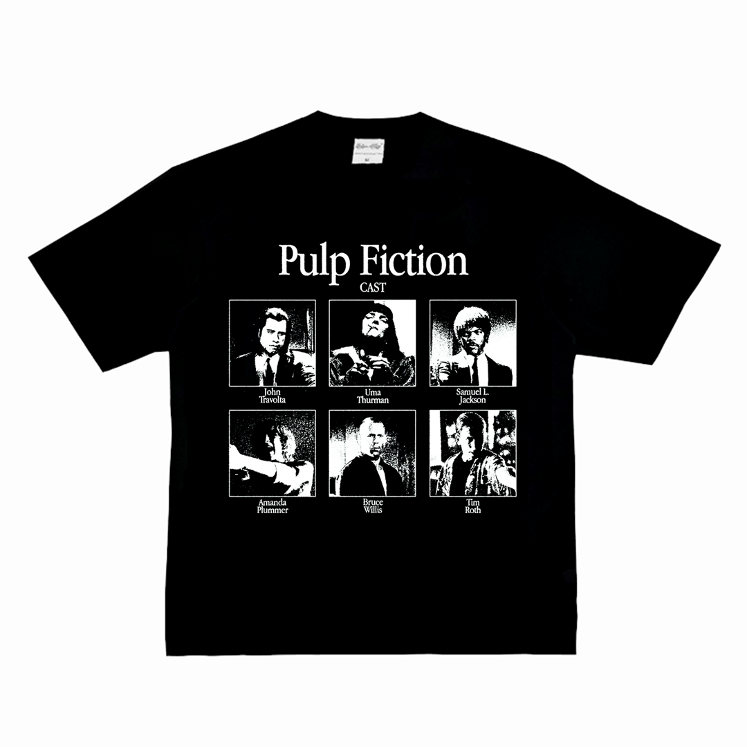 Pulp Fiction 低俗小说 文艺豆瓣高分电影街头复古VTG长短袖T恤潮