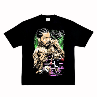 坦克 小领口拳击格斗街头国潮纯棉长短袖 戴维斯 美式 T恤 TANK UFC