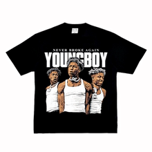 Youngboy 美式说唱嘻哈街头复古VTG纯棉饶舌高街FOG长短袖T恤