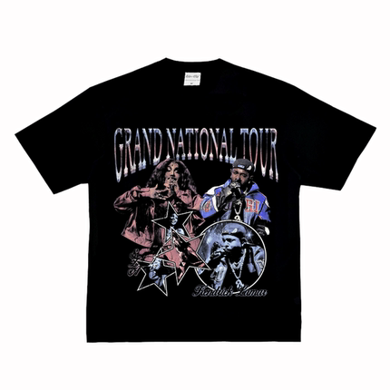 SZA Kendrick Lamar 联名说唱摇滚嘻哈街头复古长短袖Tt恤纯棉rap