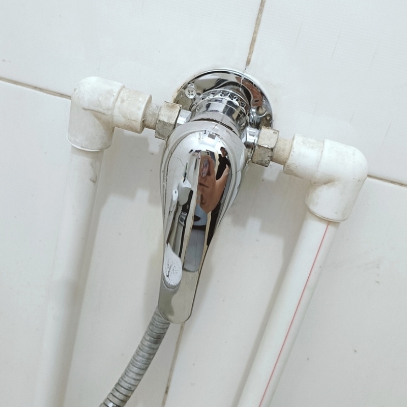 明装三通老式淋浴阀太阳能混水阀开关全铜冷热混合阀电热水器