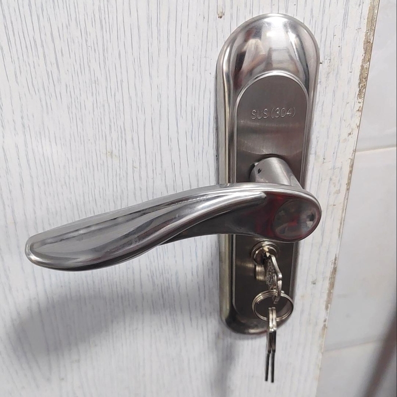 手柄卧室房门锁不锈钢实木木门大门锁套装家用老式旧门换锁通用型