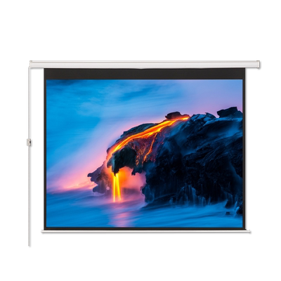 大眼橙100英寸电动幕布1.2倍增益