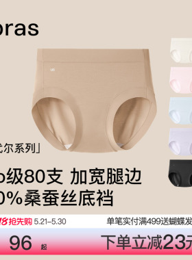 ubras莫代尔80S内裤女夏季薄款加长裆中高腰友好梨形胯宽大码短裤