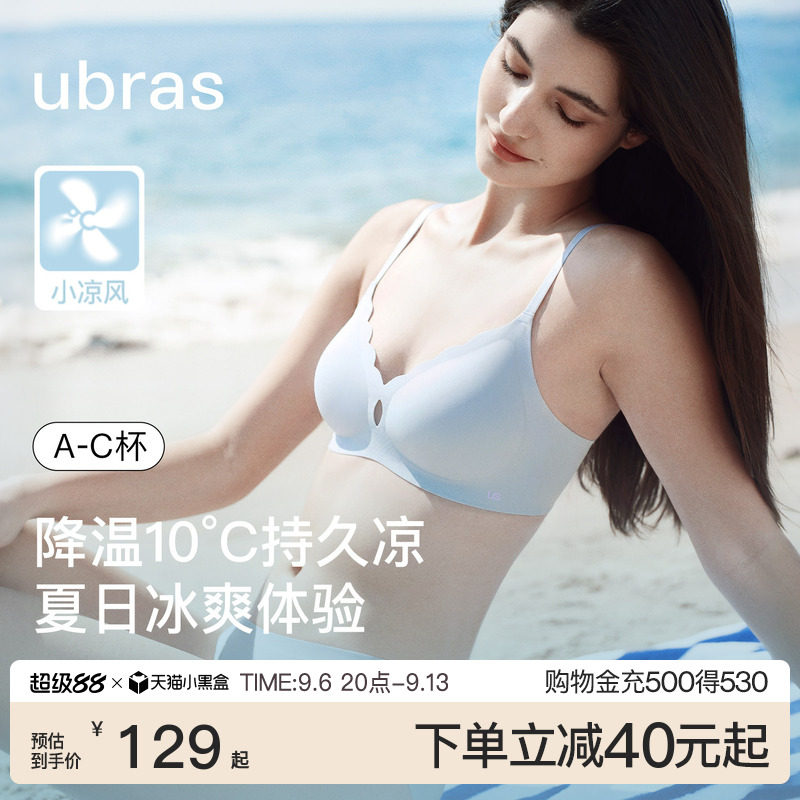 ubras小凉风超薄夏季凉感文胸图片