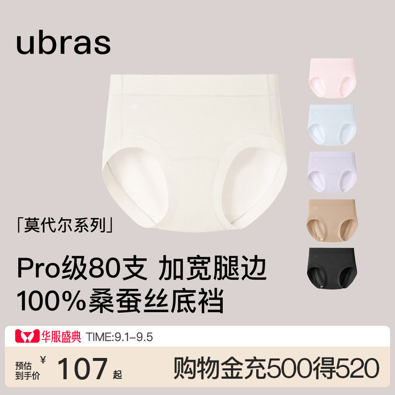 ubras80S莫代尔胖MM大码舒适内裤图片