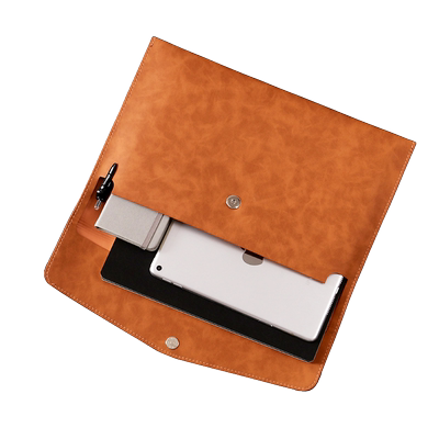 皮质文件袋A4公文包男款商务磁扣