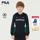 新款 儿童卫衣2025冬季 男女童加绒保暖休闲针织上衣 斐乐童装 FILA