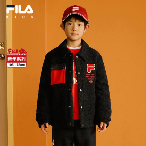 FILA斐乐男女童红色衣服