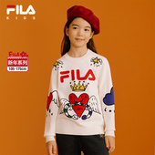 花赞新年 FILA斐乐儿童新年款 毛衣2025年春季 新款 拜年衣服亲子
