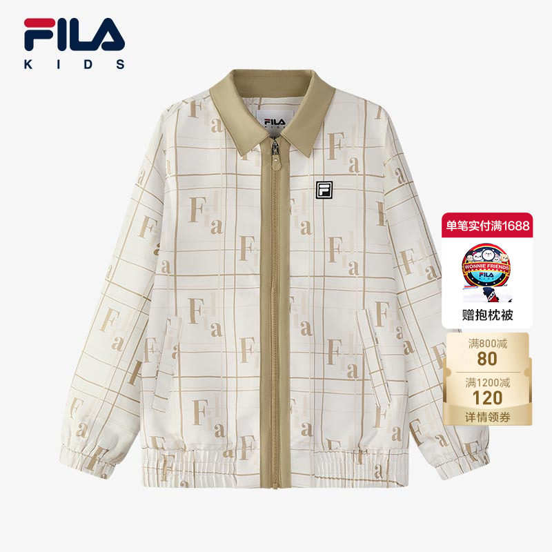 FILA斐乐男中大童满印休闲上衣