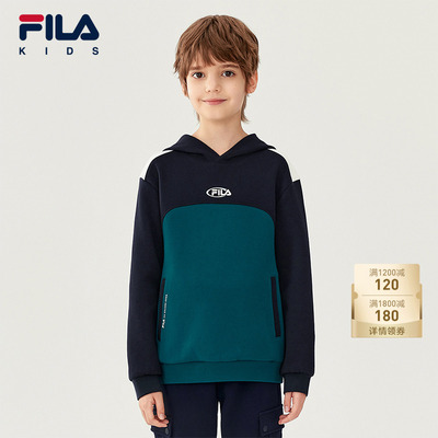 FILA斐乐休闲宽松连帽卫衣