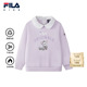 斐暖功能 FILA斐乐儿童童装 卫衣2025年冬季 新款 女小童加绒上衣