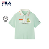 FILA 男童小童上衣 新款 KIDSx小恐龙大冒险联名系列短袖 2025年秋季