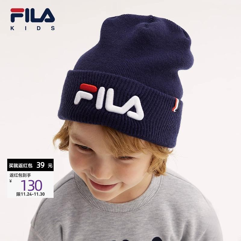FILA斐乐防风保暖舒适针织帽