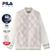 FILA斐乐儿童羽绒服2025年冬季 新款 女中大童加绒外套两件套棒球服