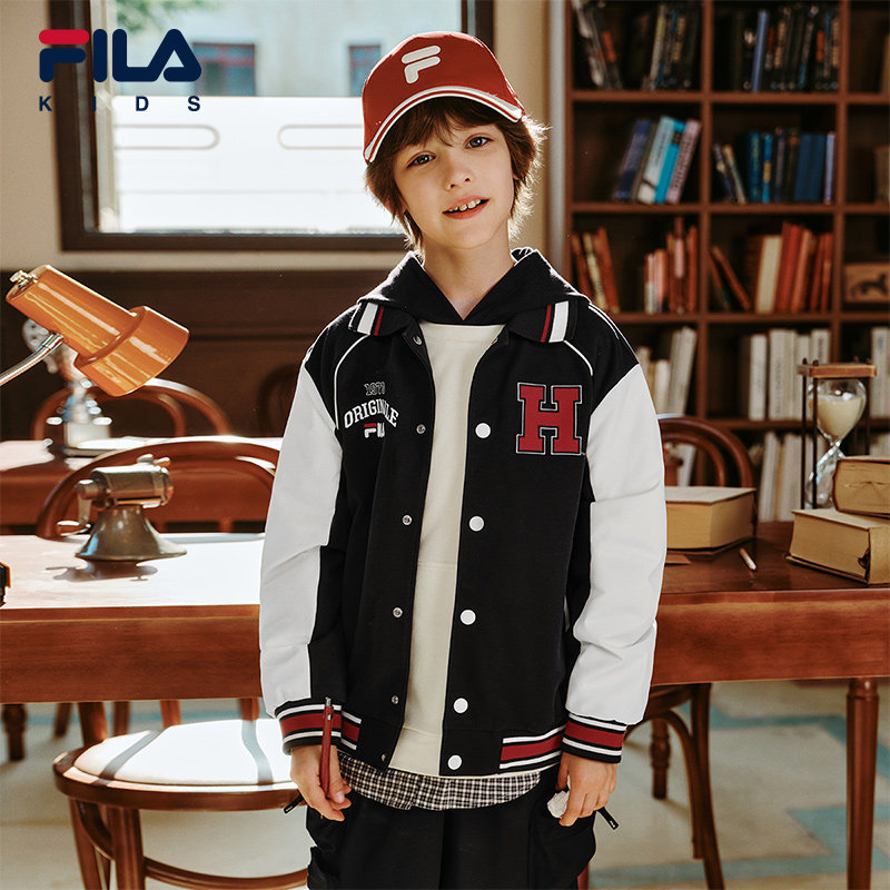 FILA X HARVARD哈佛联名儿童外套男童2025秋季中大童学院风棒球服,童装/婴儿装/亲子装,普通外套,淘宝优惠券,粉丝福利购,淘宝优惠卷