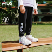 裤 子2025年秋季 新款 FILA斐乐儿童童装 女童小童休闲宽松针织长裤