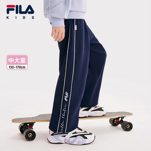 儿童长裤 女童中大童休闲卫裤 2025年春季 运动裤 潮 新款 FILA斐乐童装