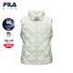 新款 FILA斐乐儿童童装 马甲2025年冬季 女童中大童翻领轻薄羽绒马甲