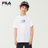 抗紫外线 男中大童针织短袖 FILA斐乐儿童童装 夏季 新款 T恤衫 防晒