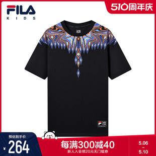 Marcelo Burlon 斐乐童装 FILA 潮儿童短袖 新款 男童T恤2022夏季