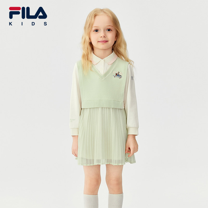 FILA X 彼得兔联名儿童童装连衣裙2025年冬季新款女童小童连衣裙,童装/婴儿装/亲子装,连衣裙,淘宝优惠券,粉丝福利购,淘宝优惠卷