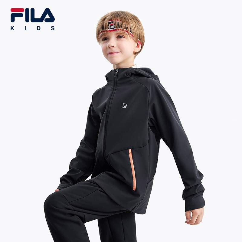 FILA斐乐男中大童梭织外套