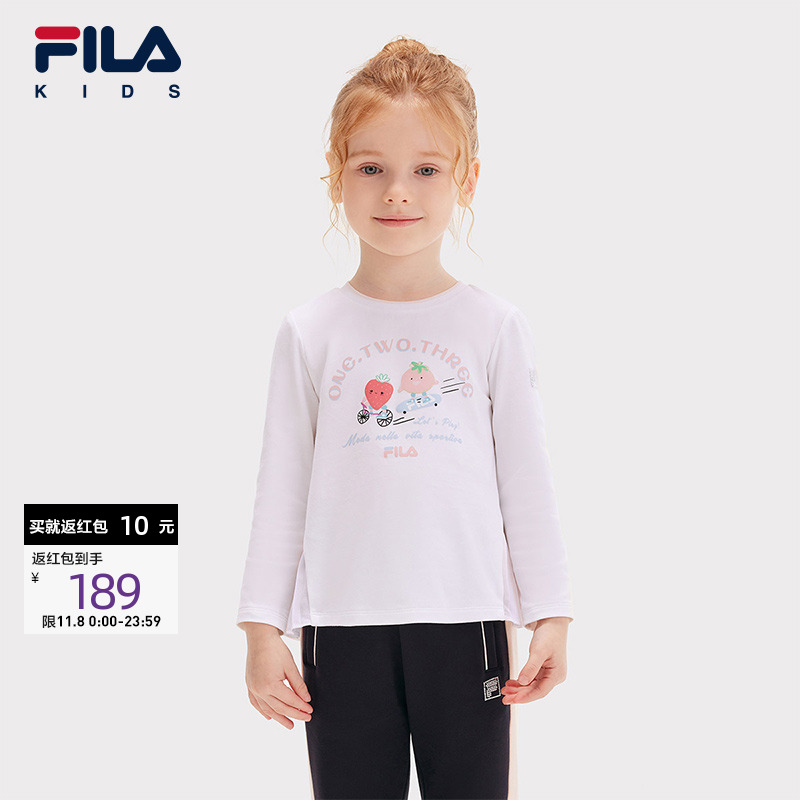 FILA斐乐女小童长袖T恤