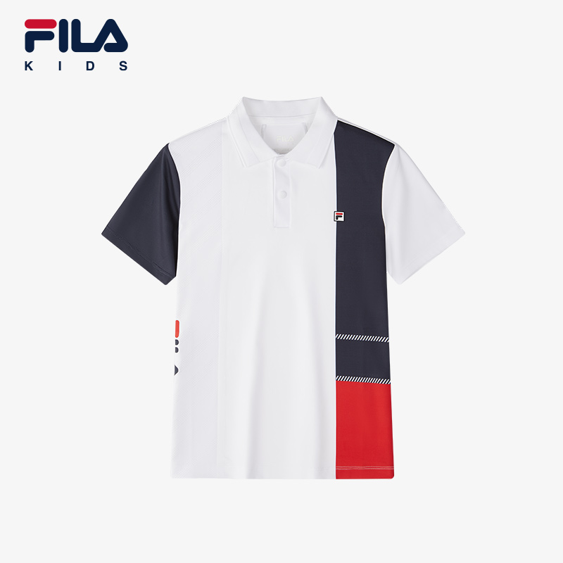 FILA斐乐透气短袖男童POLO衫