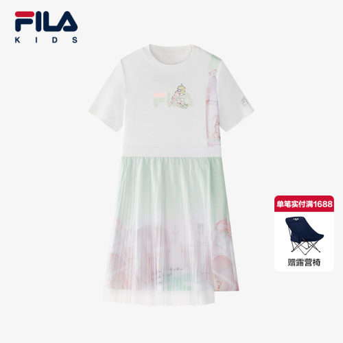 FILA斐乐大童薄款休闲连衣裙