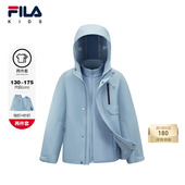 FILA斐乐儿童防水外套两件套2025年冬季 斐护科技 男中大童上衣