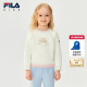 女童小童宽松套头运动上衣 新款 FILA斐乐儿童童装 卫衣2025年冬季