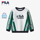 FILA斐乐童装 休闲舒适运动圆领卫衣 男小童时尚 儿童上衣长袖 春秋款