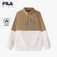 新款 FILA斐乐童装 儿童卫衣2025年冬季 男童中大童运动加绒套头上衣