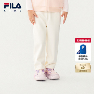 女童小童休闲宽松弹力长裤 FILA斐乐儿童童装 新款 子2025年秋季 裤