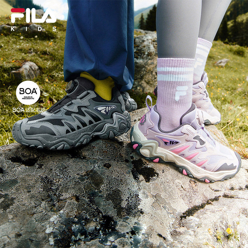 FILA斐乐童鞋儿童户外综训鞋2025年冬季新款男女大童跑步运动鞋