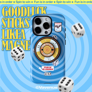 「幸运骰子」韩国菲林壳磁吸旋转盘支架手机壳适用iPhone17promax