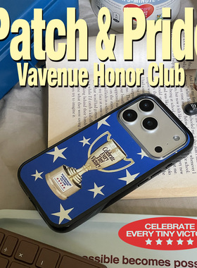 VAVENUE美式复古胜利奖杯手机壳适用iPhone17ProMax苹果16/15/14 原创运动个性潮流ins风全包创意