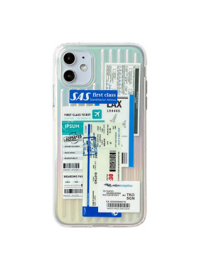 【清仓】胜利大道旅行箱镭射适用苹果xs手机壳8机票iphone11promax原创潮