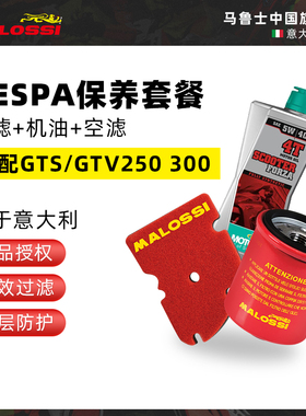 Malossi马鲁士 维斯帕Vespa GTS300机滤空滤保养套装进口改装配件