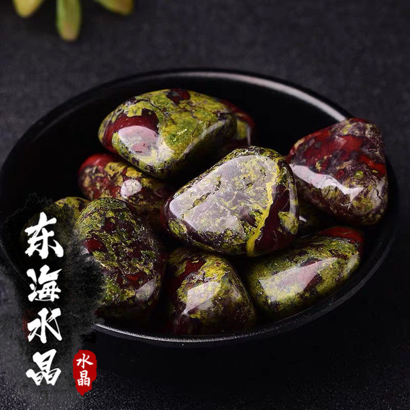 天然龙血石碎石大颗粒摆件鱼缸花盆造景装饰石矿石标本石园艺观赏