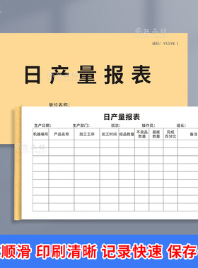 日产量报表车间产量日报表每日产量记录本日产量统计表生产工厂产能产量报告各人计件表生产任务单计件月报表