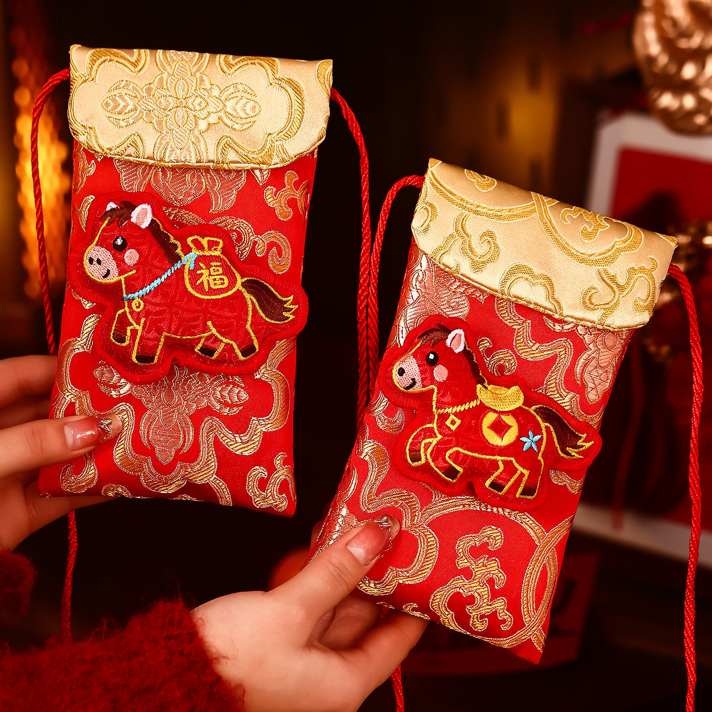 【高档布艺红包袋】2026马年布艺红包袋春节高档刺绣利是封,节庆用品/礼品,红包/利是封,淘宝优惠券,粉丝福利购,淘宝优惠卷