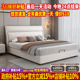 北欧头层牛皮真皮床简约现代2023新款 实木储物主卧高端皮床双人床